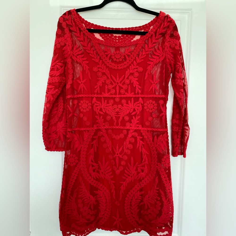 Express red dress, medium